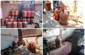 गरियाबंद में घरेलू गैस सिलेंडरों के दुरुपयोग पर छापेमारी, 19 सिलेंडर जब्त